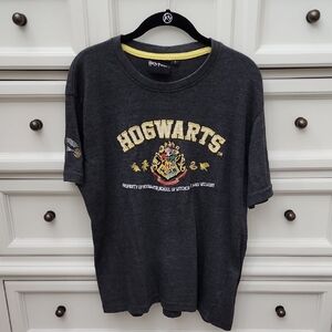 Harry Potter Hogwarts Embroidered Tee L